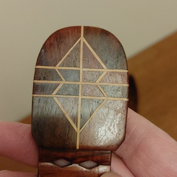 Wooden Articulated Belt w Buckle Wooden Inlay Work Size XS to S main image 13
